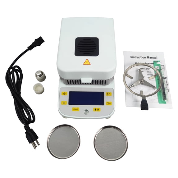 DSH-50-10 Lab Moisture Analyzer LCD Display Halogen Grain Moisture ...