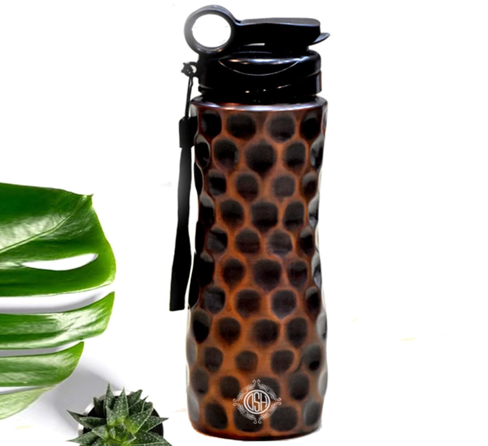 DSH Copper Water Bottles for 1 Litre, Pure Copper Handcrafted, Joint