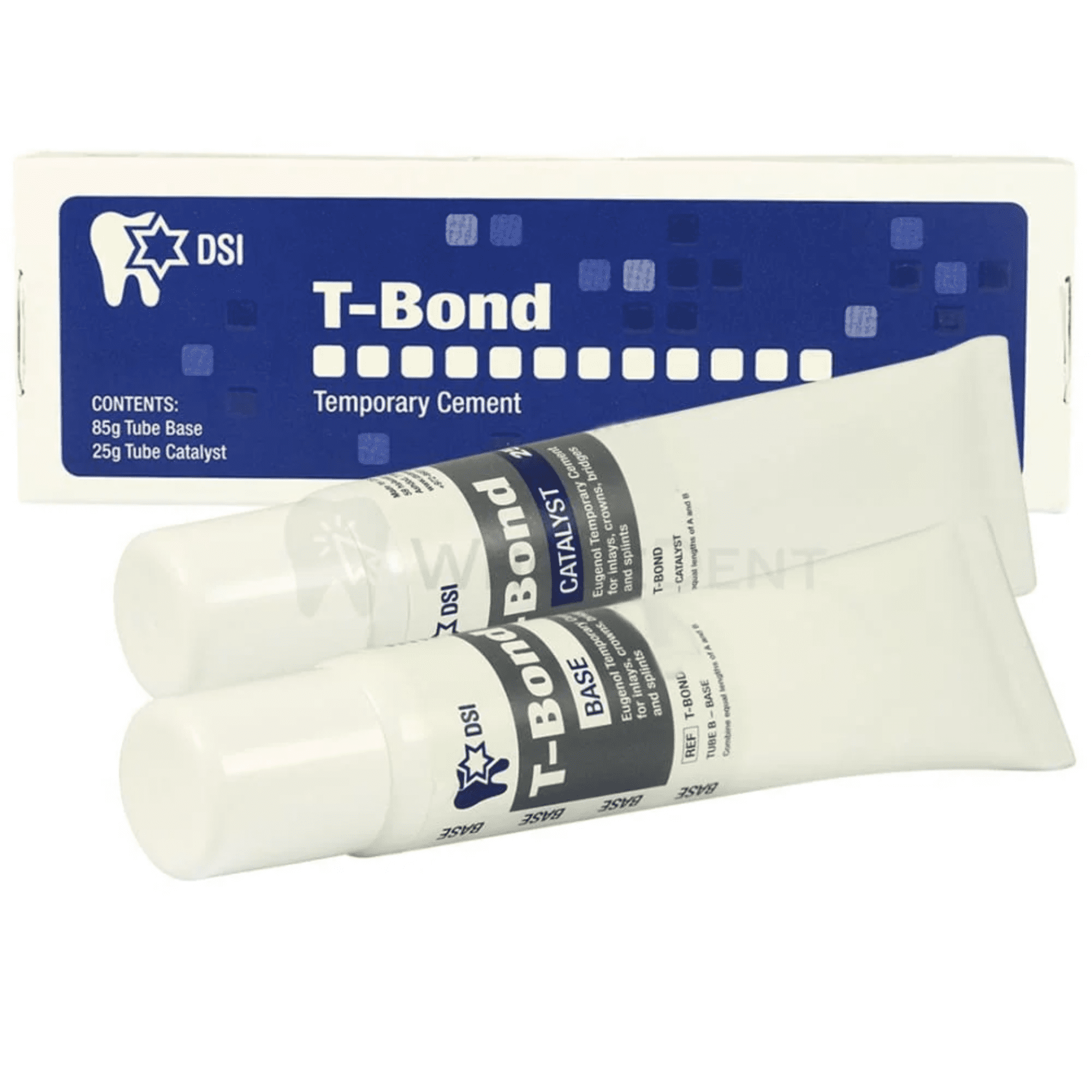 DSI - T-Bond Temporary Cement - Base Tube 85g, Catalyst Tube 25g ...