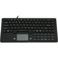 thumbnail image 1 of DSI WATERPROOF IP68 SILICONE MINI SIZE WIRED KEYBOARD WITH TOUCHPAD - Cable Connectivity - USB Interface - 104 Key - TouchPad - Windows - Industrial Silicon Rubber Keyswitch - Black, 1 of 6
