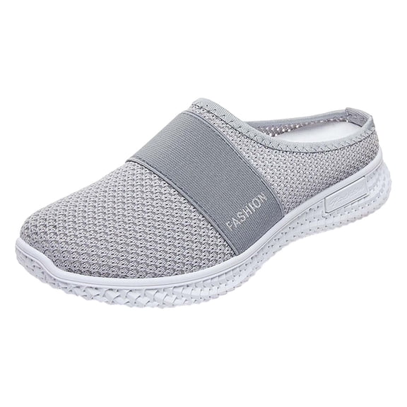 DSJLMQ Women's Side Hollow L𝗈afers Breathable Knit Mesh Shoes Summer Non-S𝗅ip Casual Shoes Wide Width Closed Toe L𝗈afers Comfortable Soft Sole Walking Shoes