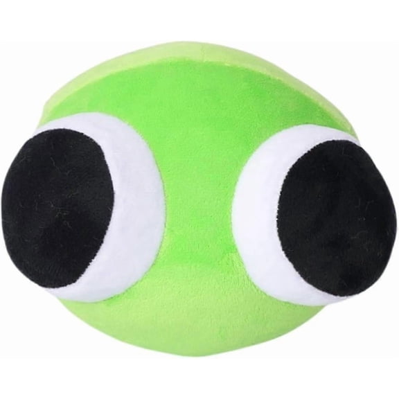 DSK Global Rainbow Friends Chapter 2 Green Lookies Plush Toy – Round Shape 16 cm, 120 g Soft PP Cotton Collectible Stuffed Figure