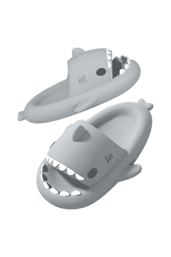 Shark Slides for Women Men Kids – Cloud Shark Slippers, Pillow Slippers, Shower Slippers, Soft EVA, Thick Sole Slippers, Open-Toe Slides, Indoor Outdoor Casual Summer Footwear