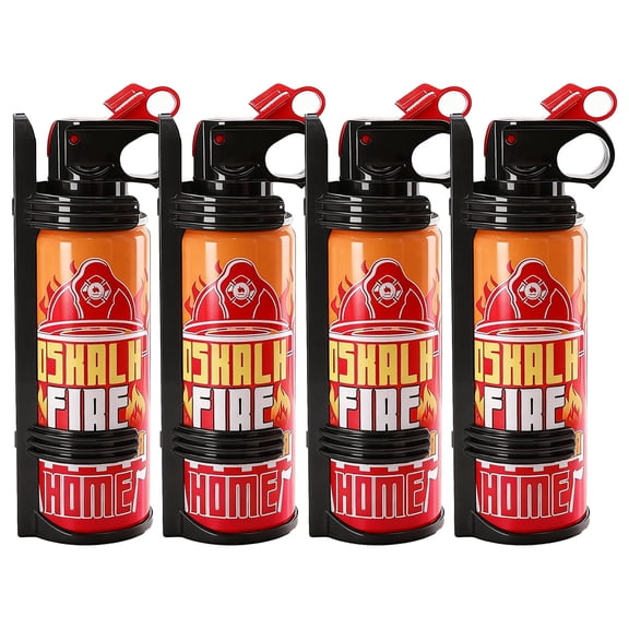 DSKALH Portable Small Fire Extinguishing Spray for Car, Home & Kitchen (Low-Residue, Easy Clean), 4 Pack