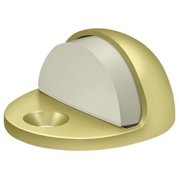 DSLP316U3 Dome Stop Low Profile; Bright Brass Finish