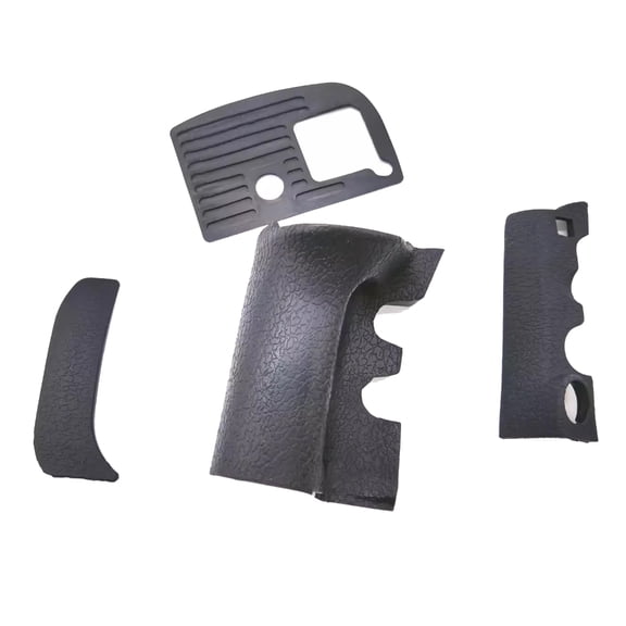 DSLR Camera Body Rubber Wrap Case Left Side with Bottom Skin Cover with Self-adhesive Tape Repair for D800