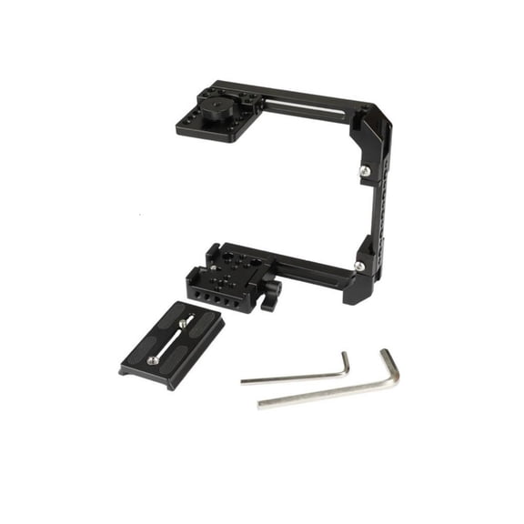 DSLR Camera Cage with Adjustable Height and Multiple Mounting Point for Access