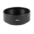 thumbnail image 1 of DSLR Camera Filter Screw-in Mount 49mm Aluminum Lens Hood Shade Cover Black, 1 of 1