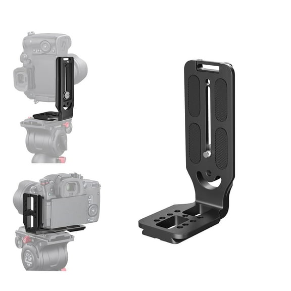 DSLR Camera L Bracket Vertical Horizontal Switching Tripod Quick Release Plate Compatible with Canon Nikon Sony DJI Osmo Ronin Zhiyun Stabilizer Tripod Monopod