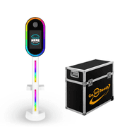 GO360BOOTH 15.6 Touch Screen DSLR Photo Booth Selfie Machine with RGB Light and Light Case for Rental
