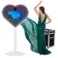 thumbnail image 1 of WideMeet Photobooth Heart Shape Magic Mirror Machine with 21.5 Inch Touch Screen for Party Events, 1 of 8