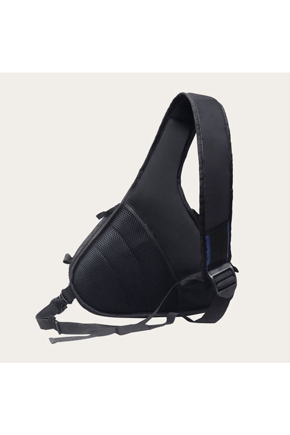 DSLR Shoulder Camera Bag Waterproof Travel Small Photography Bags Triangle Sling Bag for Digital Camera Black