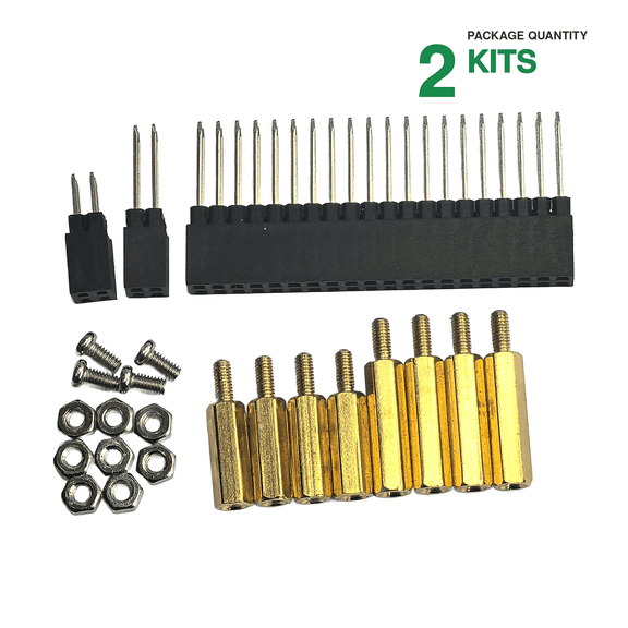 DSLRKIT 12mm Pin GPIO Pass-Through Stacking Header Extender for Raspberry Pi 5 4B 3B HAT