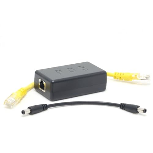 DSLRKIT 2.5G Gigabit Active PoE Splitter 12V 2A 24W DC 5.5x2.1mm Ethernet 802.3AT