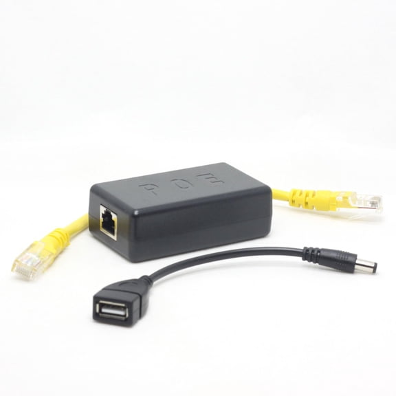 DSLRKIT 2.5G Gigabit Active PoE Splitter 5V 4A USB Type A Female 1000m Ethernet 802.3at