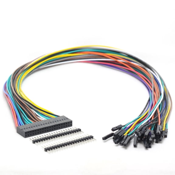 DSLRKIT 40-Pin GPIO Extension Cable Kit Color-Coded Female Dupont for Raspberry Pi (50cm Length)