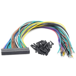 DSLRKIT 40-Pin GPIO Extension Cable Kit Color-Coded Tinned Solder Pins for Raspberry Pi (30cm Length)