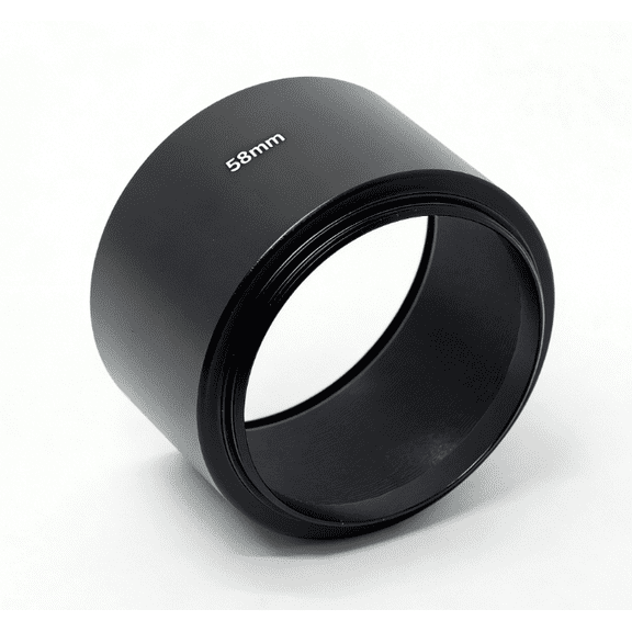 DSLRKIT  58mm Tele Screw-in Metal Lens Hood Telephoto Universal Anti-glare for DSLR Cameras