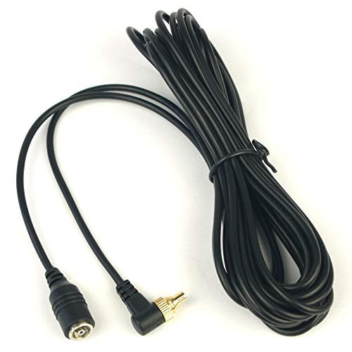 DSLRKIT 5M 16ft Male to Female PC Sync Flash Cable with Screw Lock