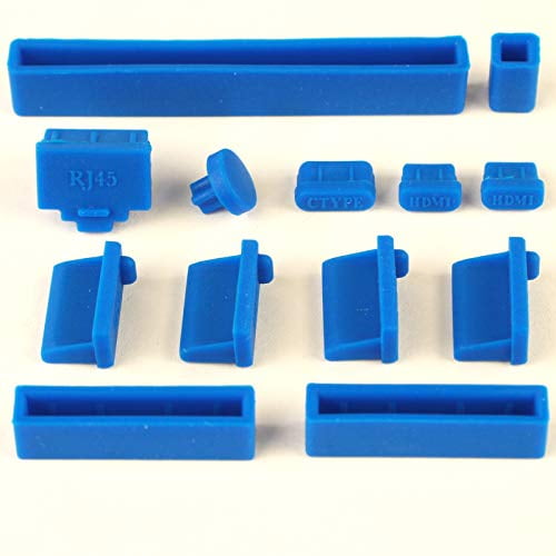 DSLRKIT Anti-Dust Plug for Raspberry Pi 4 4B Stopper Cover GPIO USB MIPI DSI CSI HDMI, Color Blue