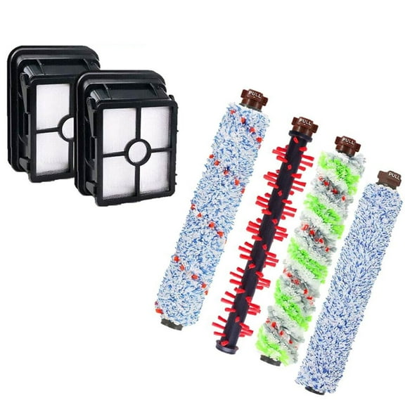 DSM 4+2 Replacement Kit for Bissell Crosswave 4 Brush Roll + 2 Filter. Compare to Part 1866 1785 2306 1868 1926