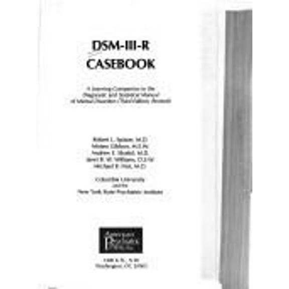 Pre-Owned Dsm-III-R Casebook (Hardcover) 0880481617 9780880481618