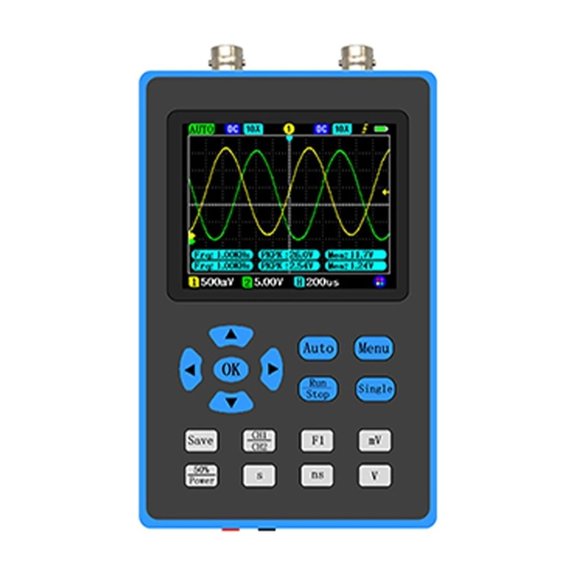 DSO2512G 120M Bandwidth 500MSa/s DSO-TC2 Dual Channel Oscilloscope 10mV Minimum Vertical Sensitivity FFT Spectrum Analysis ,Easy to Use