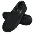 thumbnail image 1 of DSOLE Men's Moccasin Slippers Mens Memory Foam Slippers Slip On House Shoes Indoor Outdoor Anti-slip Sole Male Black 09, 1 of 6