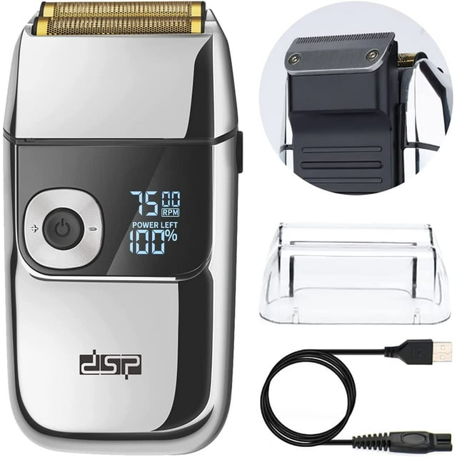 DSP® Electric Razor for Men Bald Shavers for Men 2 in 1 Double Shaver