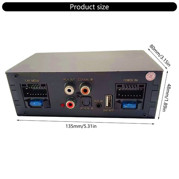 Car Stereo Amplifier With DSP Processor And Seamlessly Integration Suitable For In Dashboard Systems With U Disk Support