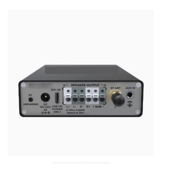 DSP Preamp 2 in 4 out 2-Way Digital Crossover EQ Bass Enhancement With PC UI