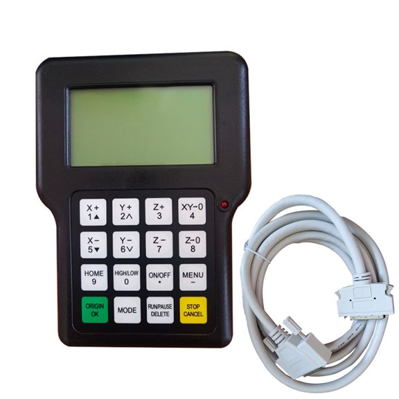 DSP0501 3-Axis CNC Controller Set with Remote Handle - Embedded DSP Motion Processor for CNC Router/Engraving Machine Accessories, Supports G Code/PLT, USB Storage