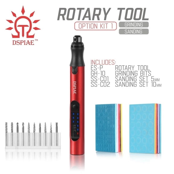 DSPIAE: Portable Electric Rotary Tool Set - [Option Kit 1] - ES-P