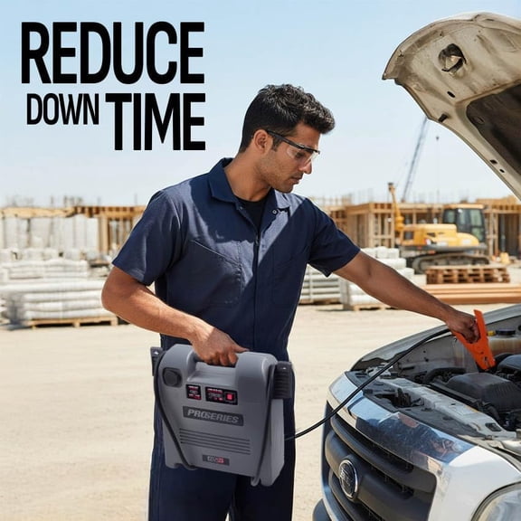 DSR Pro 1800A Heavy-Duty Car Battery Jump Starter and Portable Power Station, Professional Grade, 12V DC Charging, for 12V Automotive and Marine Batteries, DSR119