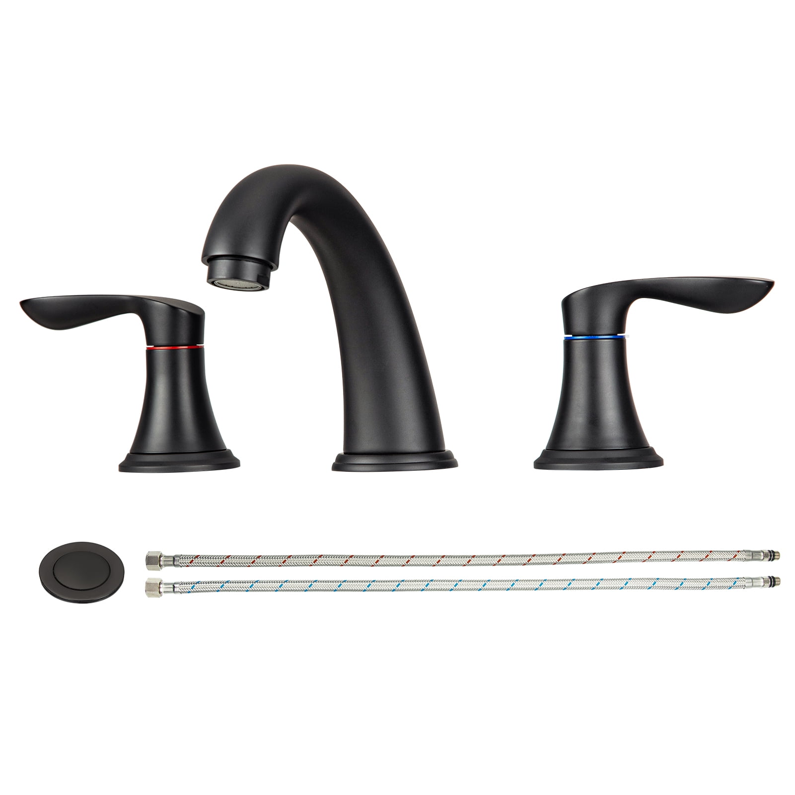 DSSTYLES Bathroom Faucet, 8 Inch Bathroom Faucets for Sink 3 Hole ...