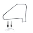 thumbnail image 1 of DSSTYLES Pool Handrail, 49 x 34 Swimming Pool Stair Rail, 304 Stainless Steel Stair Pool Hand Rail Rated 385lbs Load Capacity, Pool Rail with Quick Mount Base Plate, and Complete Mounting Accessories, 1 of 7