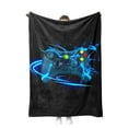 thumbnail image 1 of DSTESS Gamepad Cozy Blanket Flannel Blanket Game Console Pattern Fleece Blanket Fluffy Soft and Warm,3D Gamepad Cozy Blanket Sofa Blanket Couch Blanket For Teens Adults(Style D,150x200cm), 1 of 4