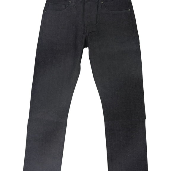 DSTLD Mens Dark Indigo Skinny Fit Jeans, Blue, 33W x 34L