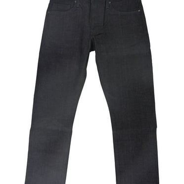 DSTLD Mens Dark Worn Slim Fit Jeans, Blue, 32W x 30L