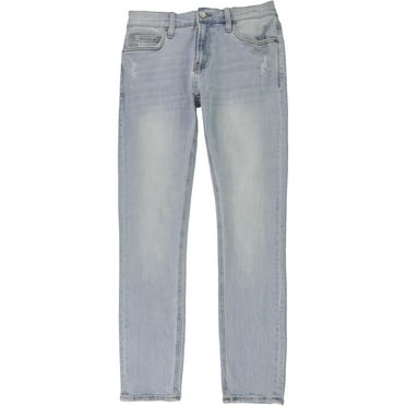 DSTLD Mens Faded Skinny Fit Jeans, Blue, 29W x 30L