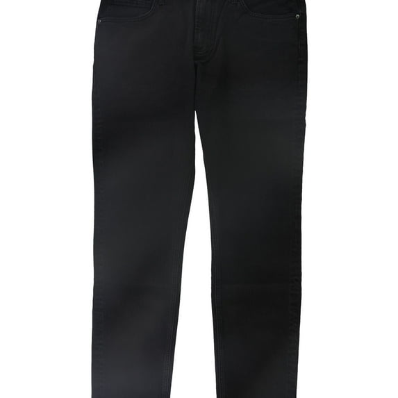 DSTLD Mens Faded Slim Fit Jeans, Black, 28W x 30L