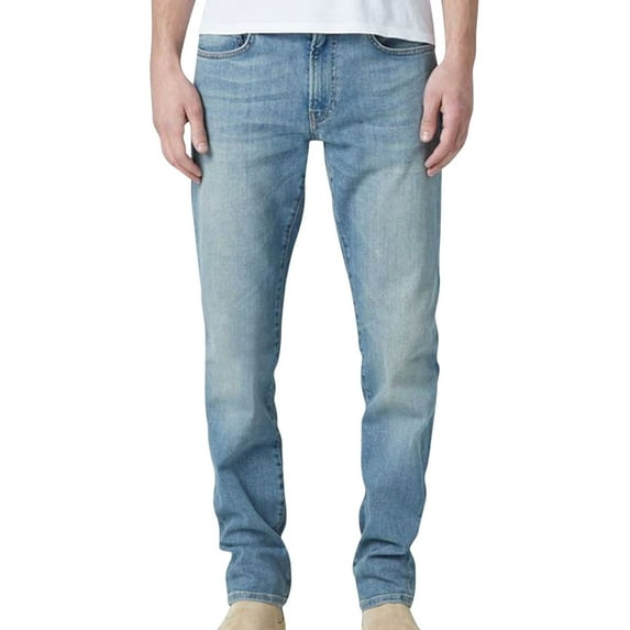 DSTLD Mens Faded Slim Fit Jeans, Blue, 30W x 30L