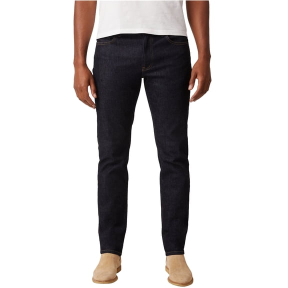 DSTLD Mens Natural Dye Slim Fit Jeans, Blue, 40W x 32L