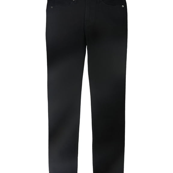 DSTLD Mens Solid Skinny Fit Jeans, Black, 29W x 30L