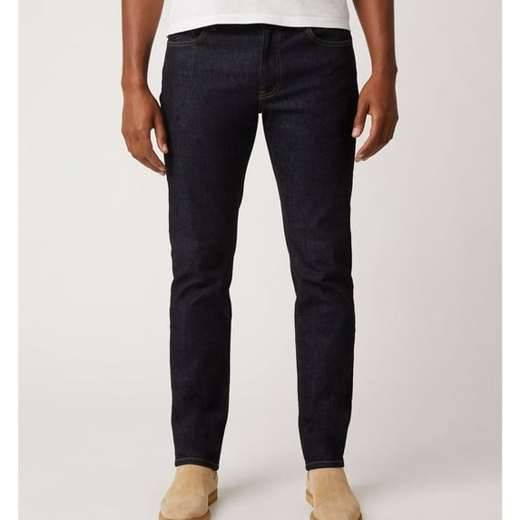 DSTLD Mens Solid Slim Fit Jeans, Blue, 28W x 32L