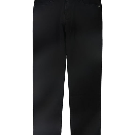 DSTLD Mens Solid Slim Fit Skinny Jeans, Black, 38W x 32L