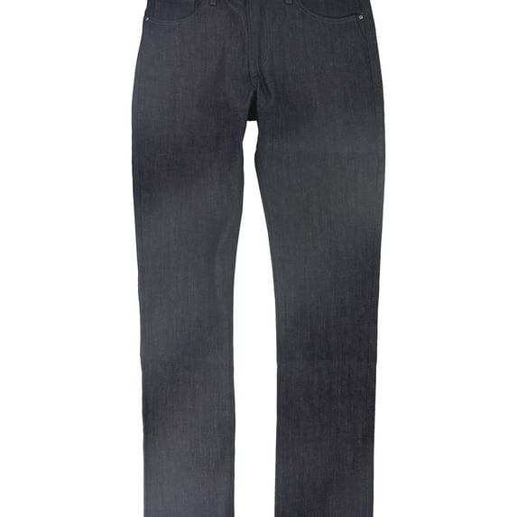 DSTLD Mens Solid Straight Leg Jeans, Blue, 36W x 36L