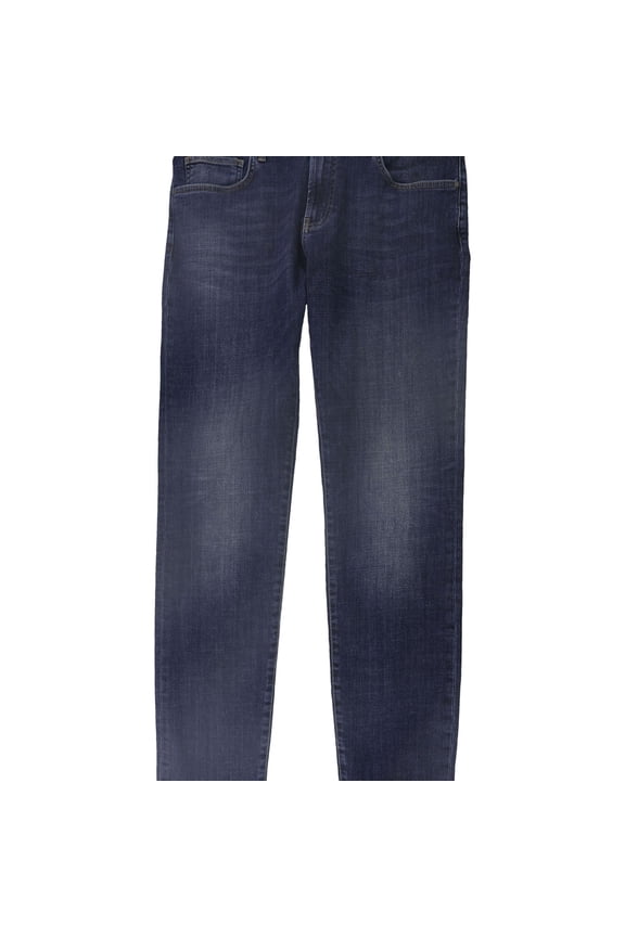 Mens Two Tone Slim Fit Skinny Fit Jeans, Blue, 30W x 34L