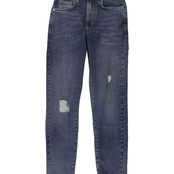 DSTLD Womens Distressed Skinny Fit Jeans, Blue, 25