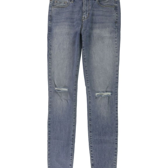 DSTLD Womens Distressed Skinny Fit Jeans, Blue, 27